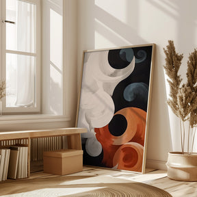 Abstract Clouds No 2 Poster