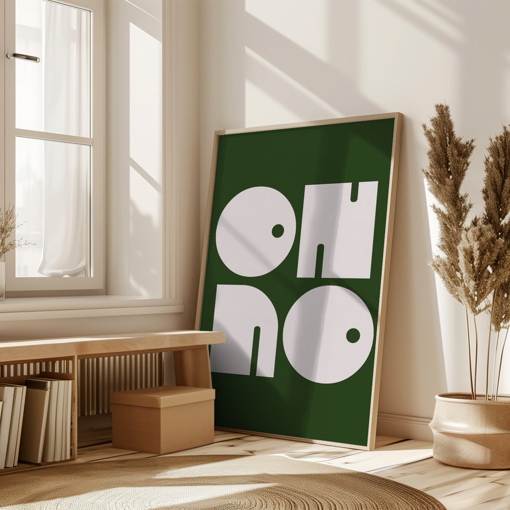 Oh No Green.psdratio 3x4 Print By Bohonewart Poster