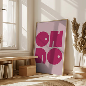 Oh No  Pink Cerry Pink.psdratio 3x4 Print By Bohonewart Poster