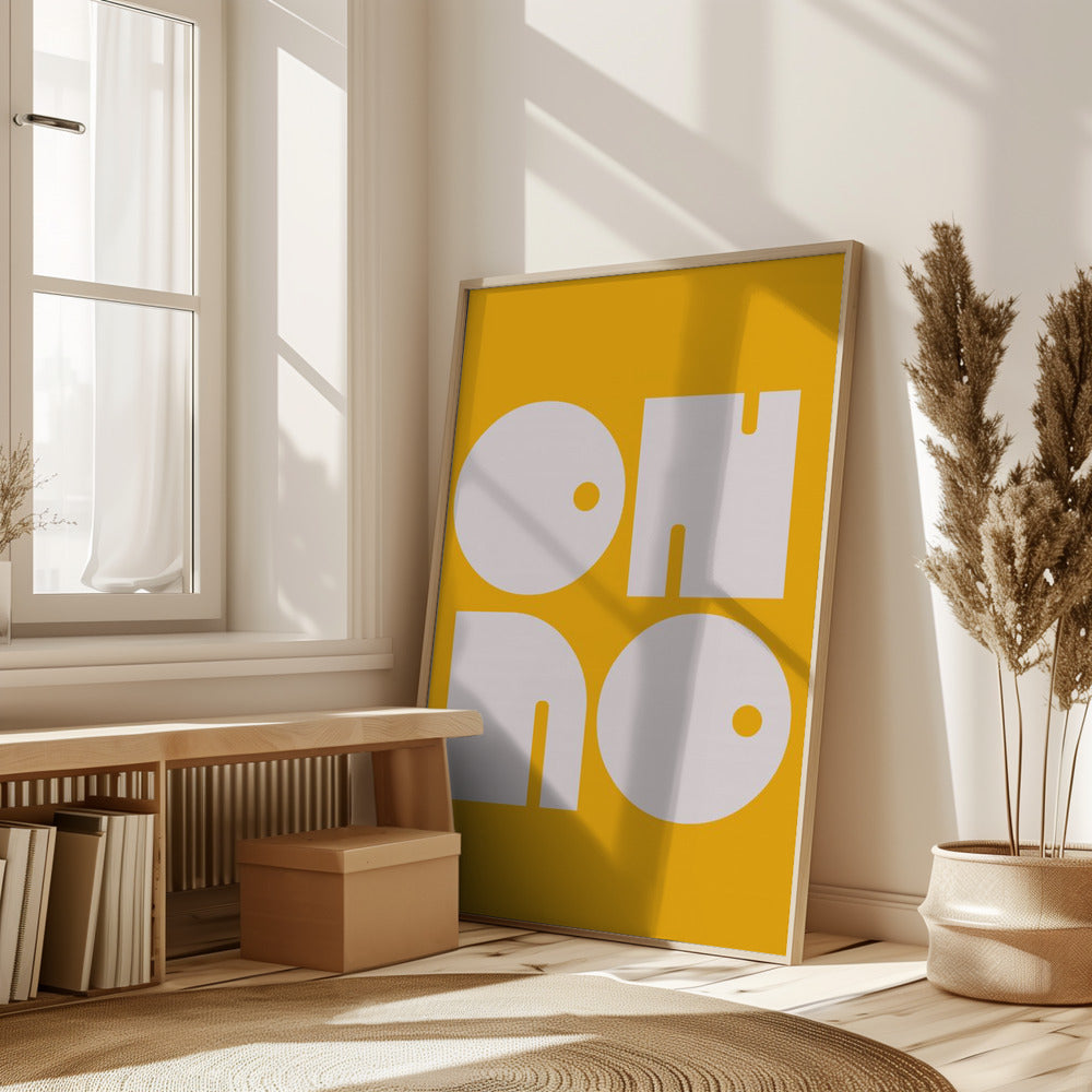 Oh No Yellowratio 3x4 Print By Bohonewart Poster