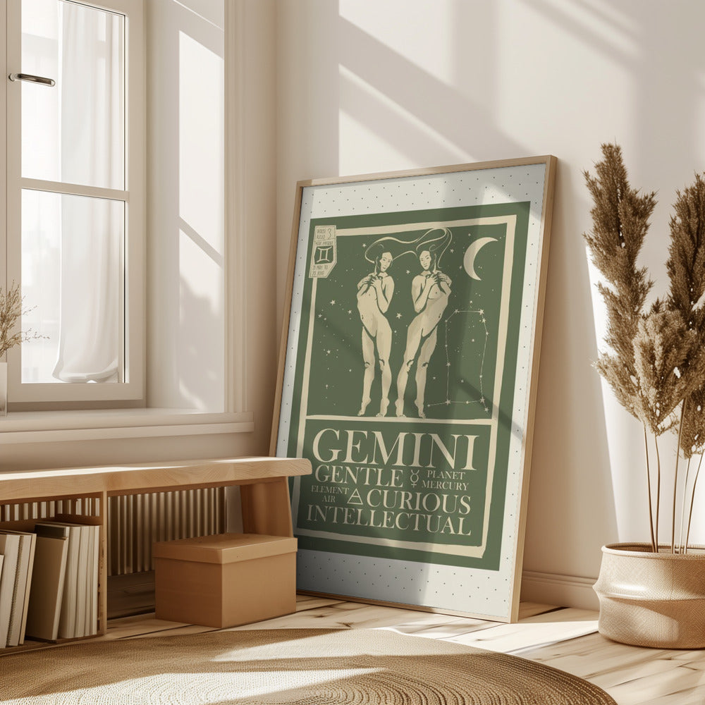 Gemini Zodiac Poster Poster