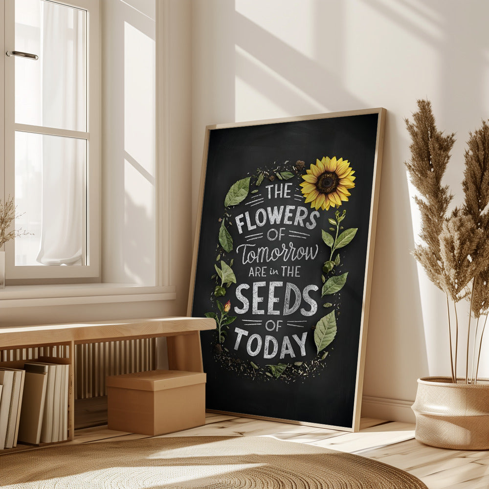 The Flowers Of Tomorrow Are In The Seeds Of Today Poster