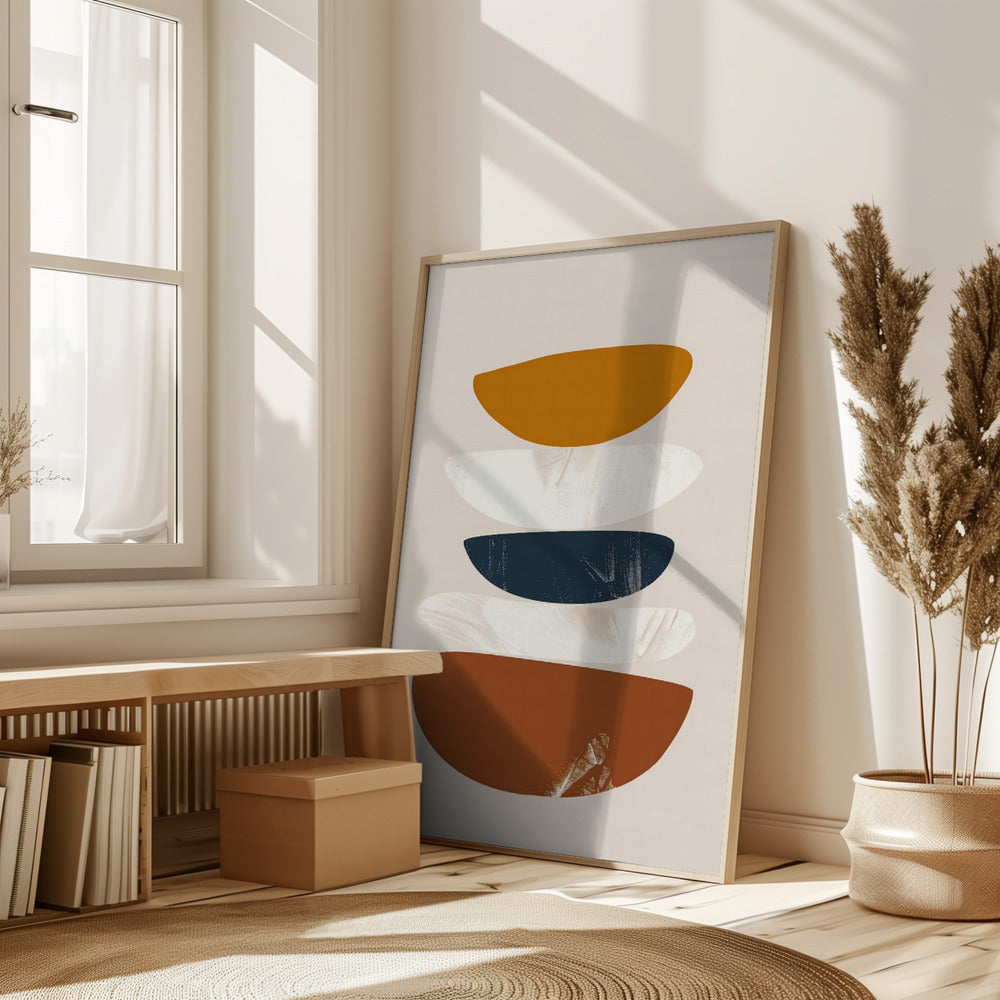 Abstract Minimalist Shapes No 1 Poster