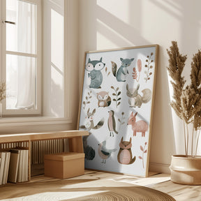 Cute Animals No 2 Poster