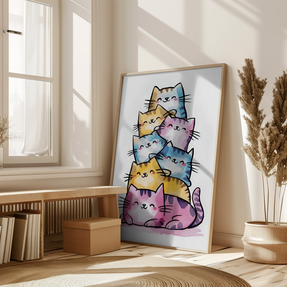 Happy Cats Poster