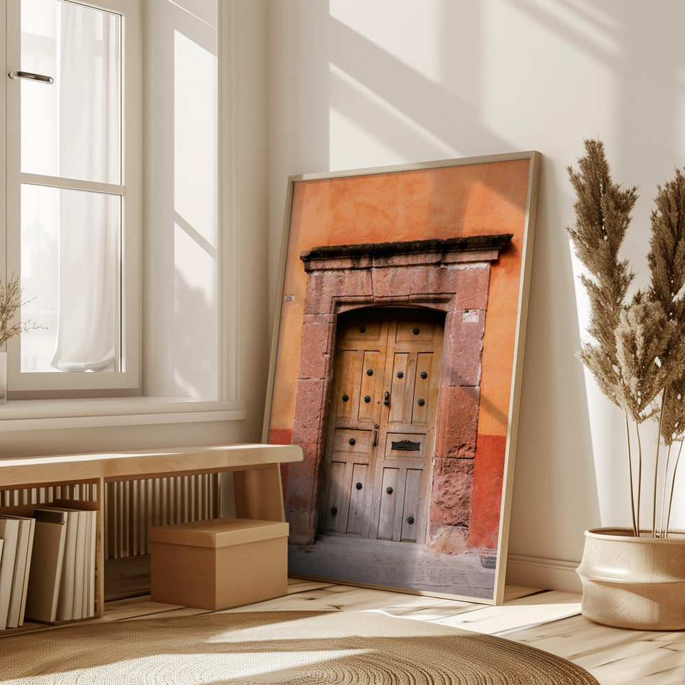 San Miguel de Allende Door | Mexico Travel Photography Poster