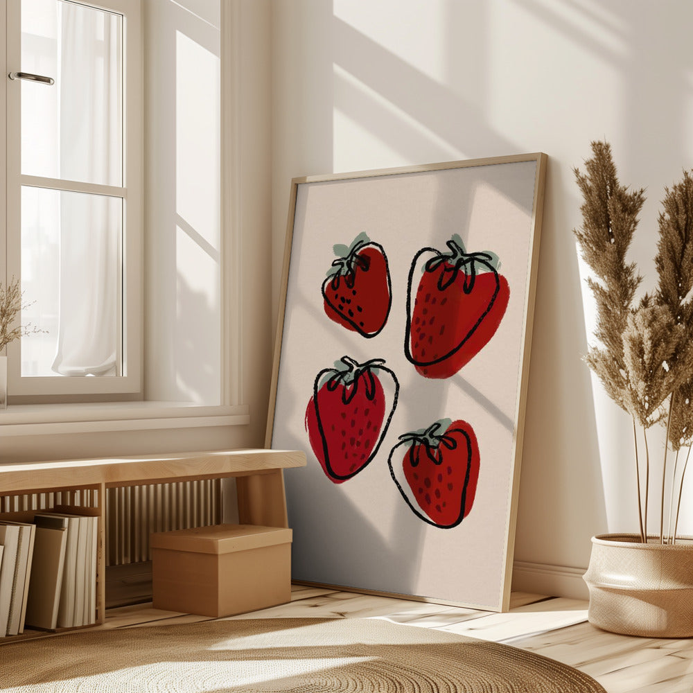 Strawberries Poster