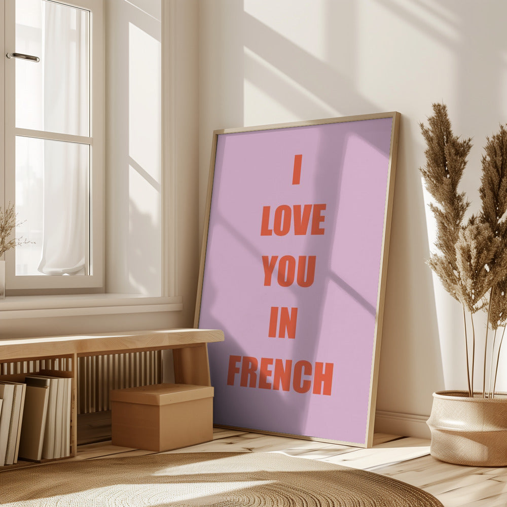 Frenchloveorange Ratioiso Poster