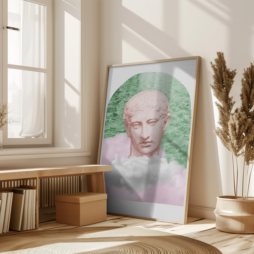 Ancientstatuepastel Ratioiso Poster