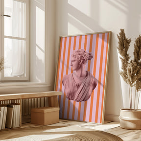 Artemispinkorangestripes Ratio2x3 Poster