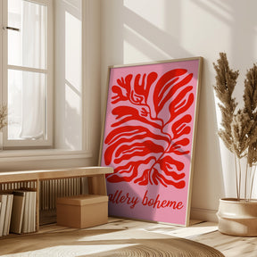 Pinkredgalleryboheme Ratioiso Poster