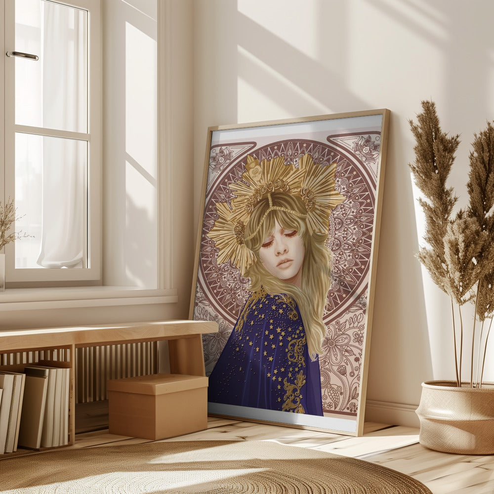 Stevie Nicks Mucha Poster