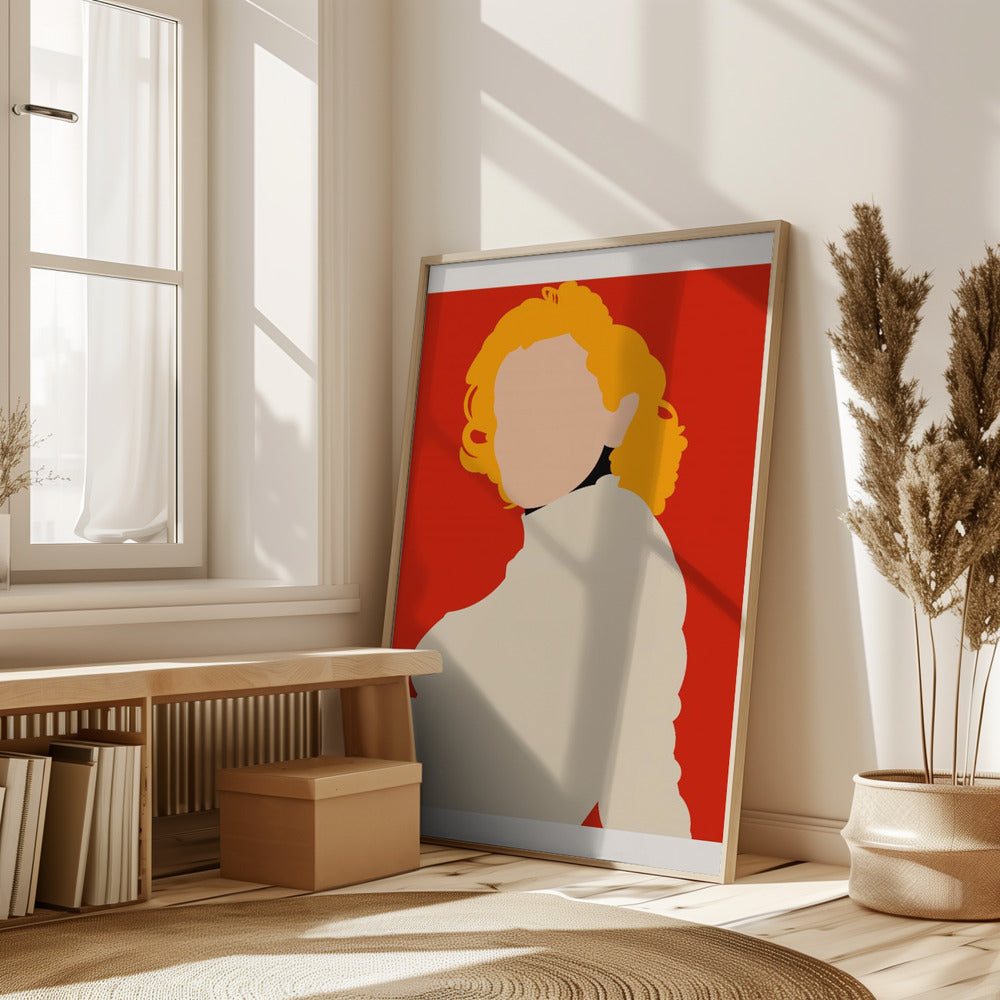 Marilyn Monroe Minimalist Pop Art Poster