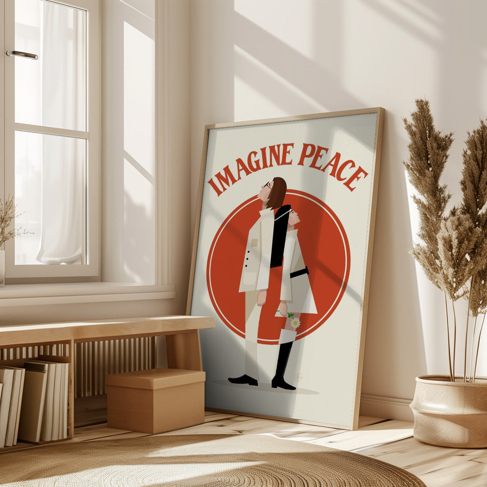 Imagine Peace Minimalist Poster