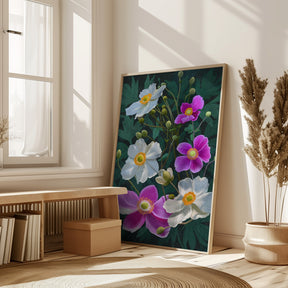 Anemone Flowers Poster