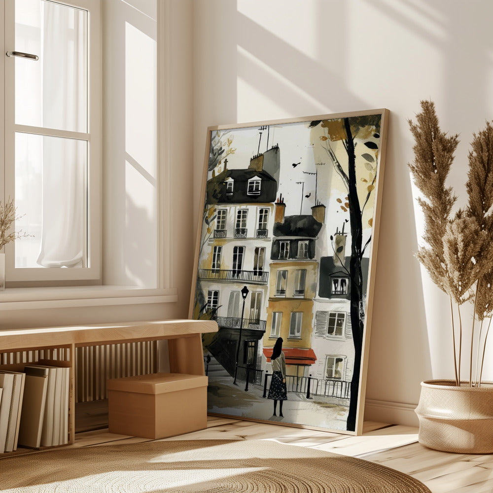 Paris  Watercolor Digital Painting (2) Poster