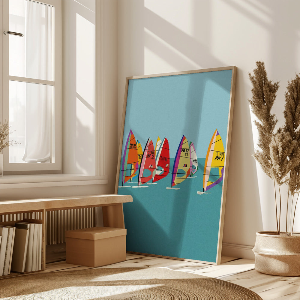 Baltic Sea Windsurfing Poster