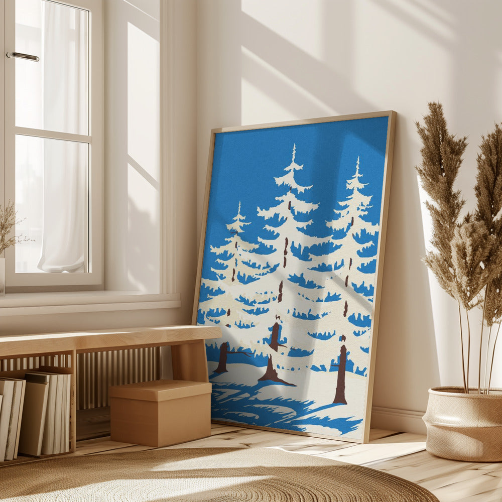 Harz Winter Trees Poster