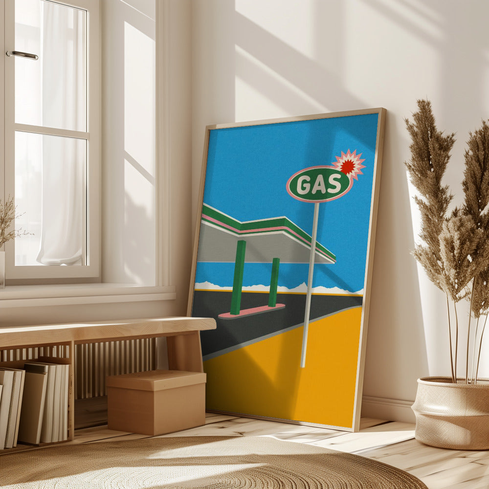 Spark Gas Station Poster