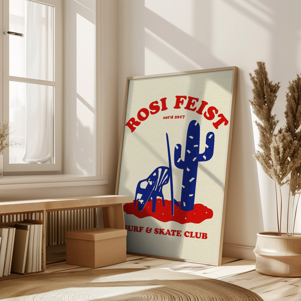 Rosi Feist Surf & Skate Club Poster