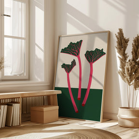 Swedish Garden Rhabarber Poster