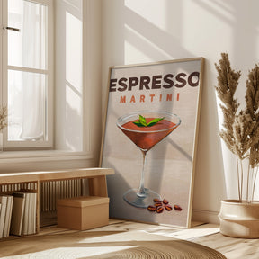 Espresso Martini Cocktail Bar Decor Poster