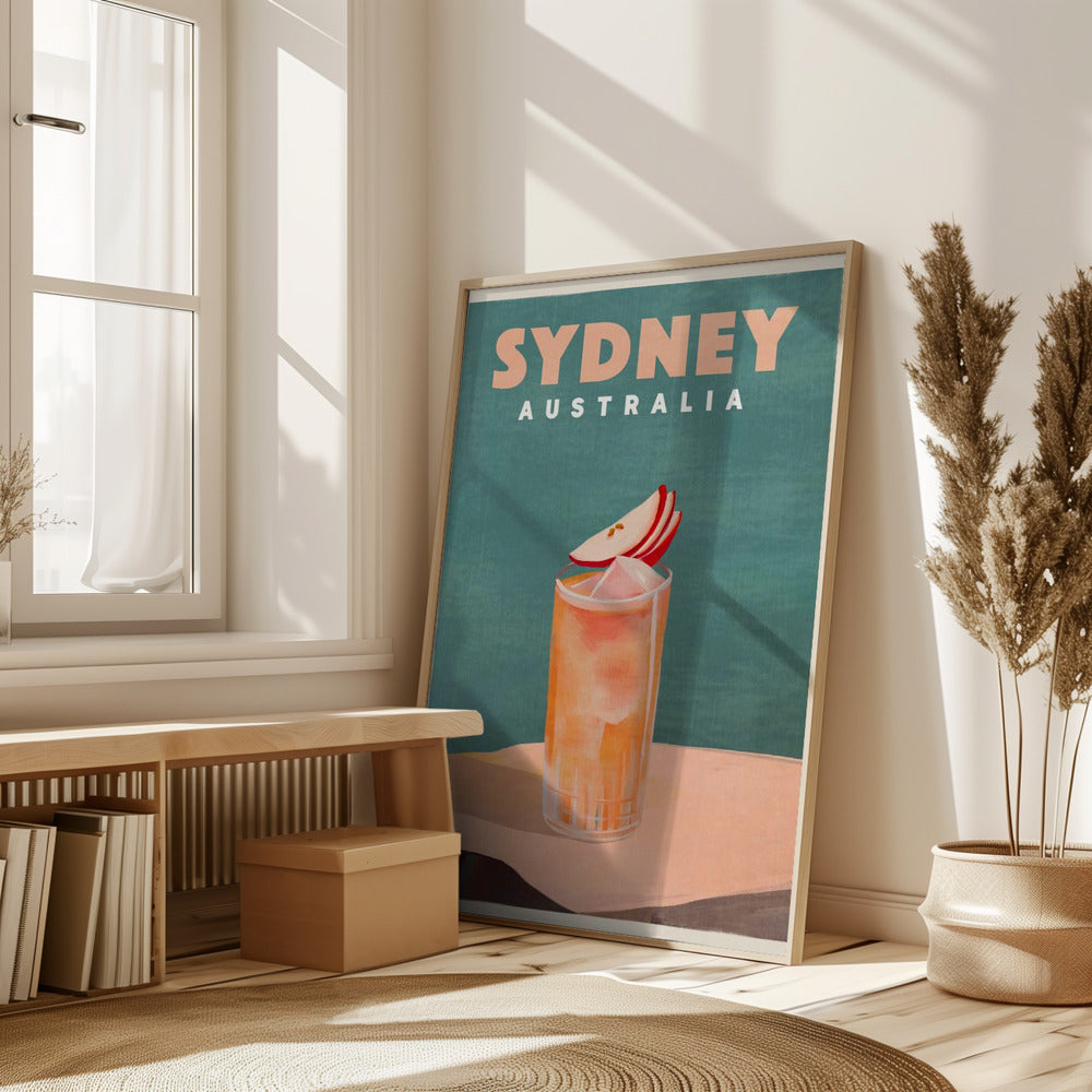 Sydney Australia Cocktail Bar Decor Poster