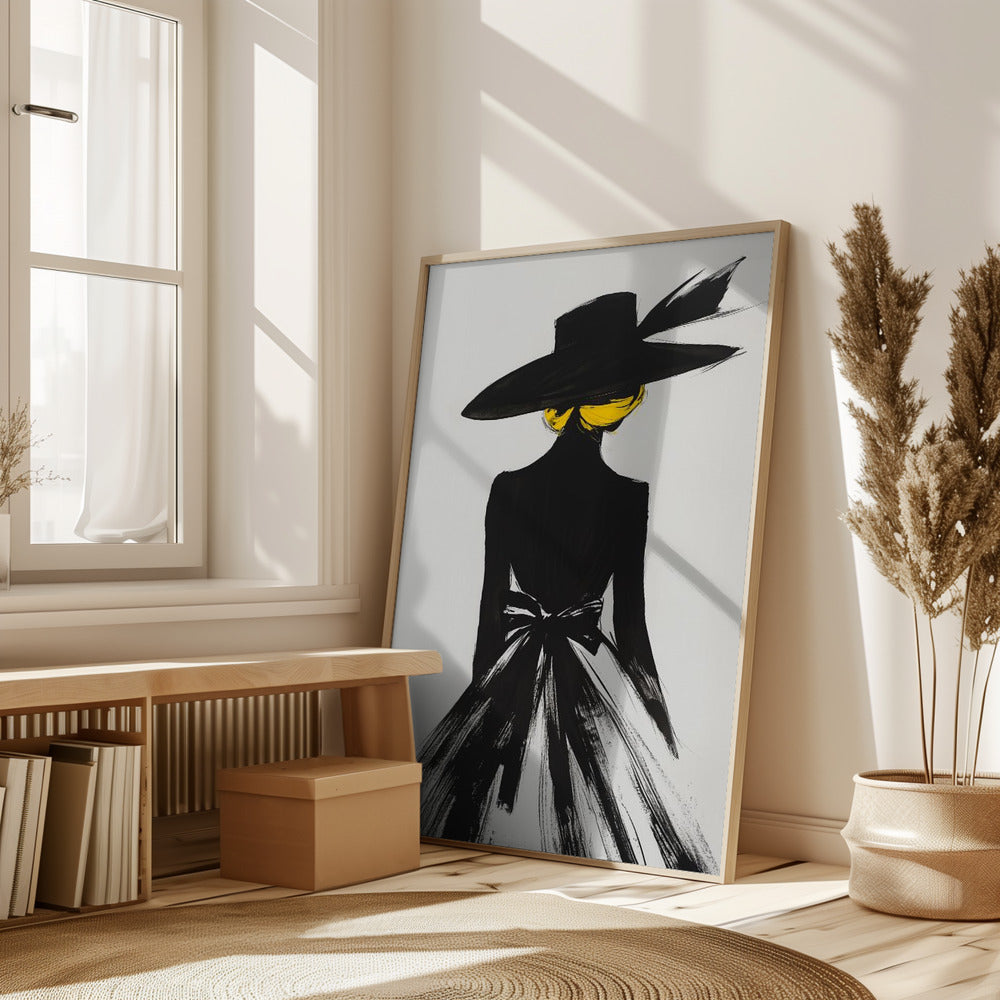 The Lady In the Black Hat Poster