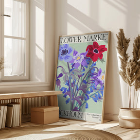 Stockholm Flower Market Poster