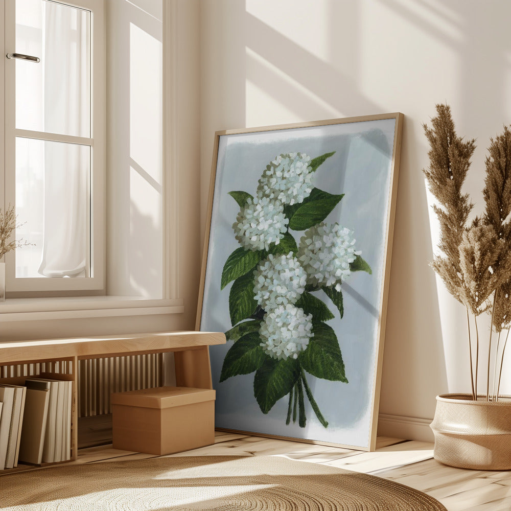 Bluma hydrangea bouquet Poster