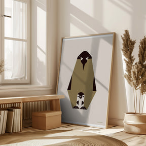 Golden Animals - Royal Penguin (white) Poster