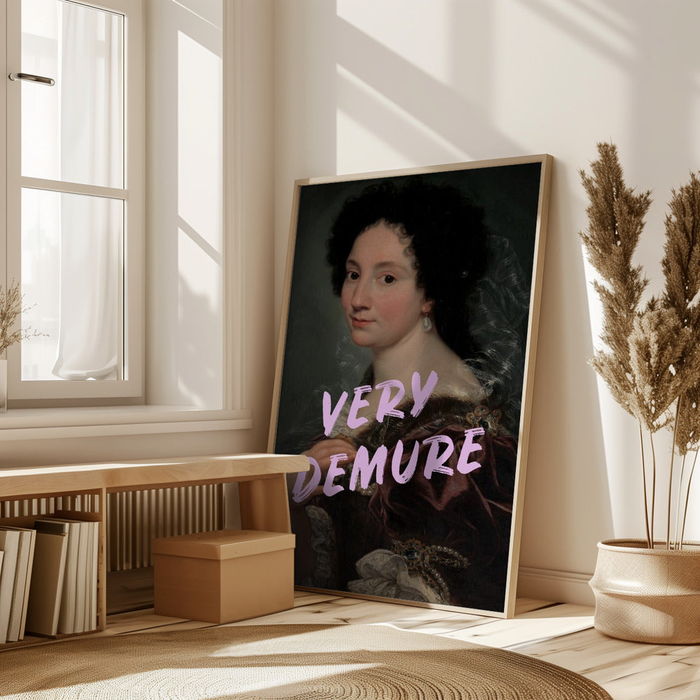 Demure Lady Poster