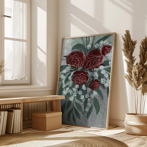 Zeldah red roses Poster