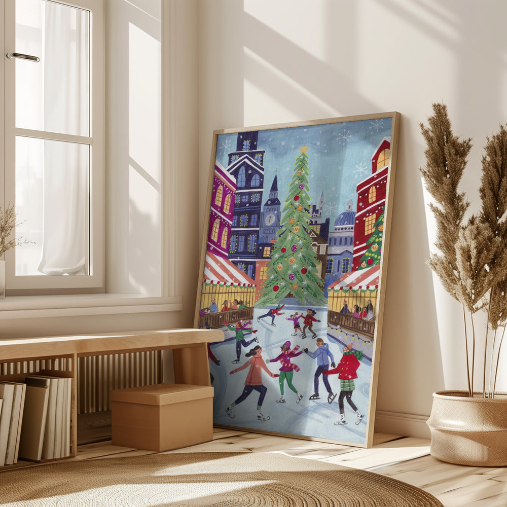 Skating in London Poster