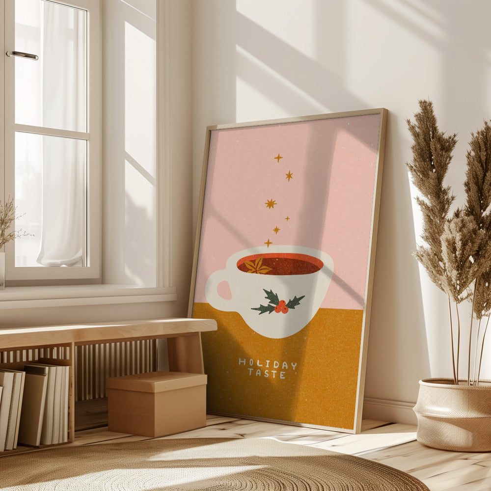 Mulled wine mug. Holiday Taste Poster