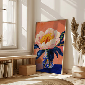 Blooming Peony Poster