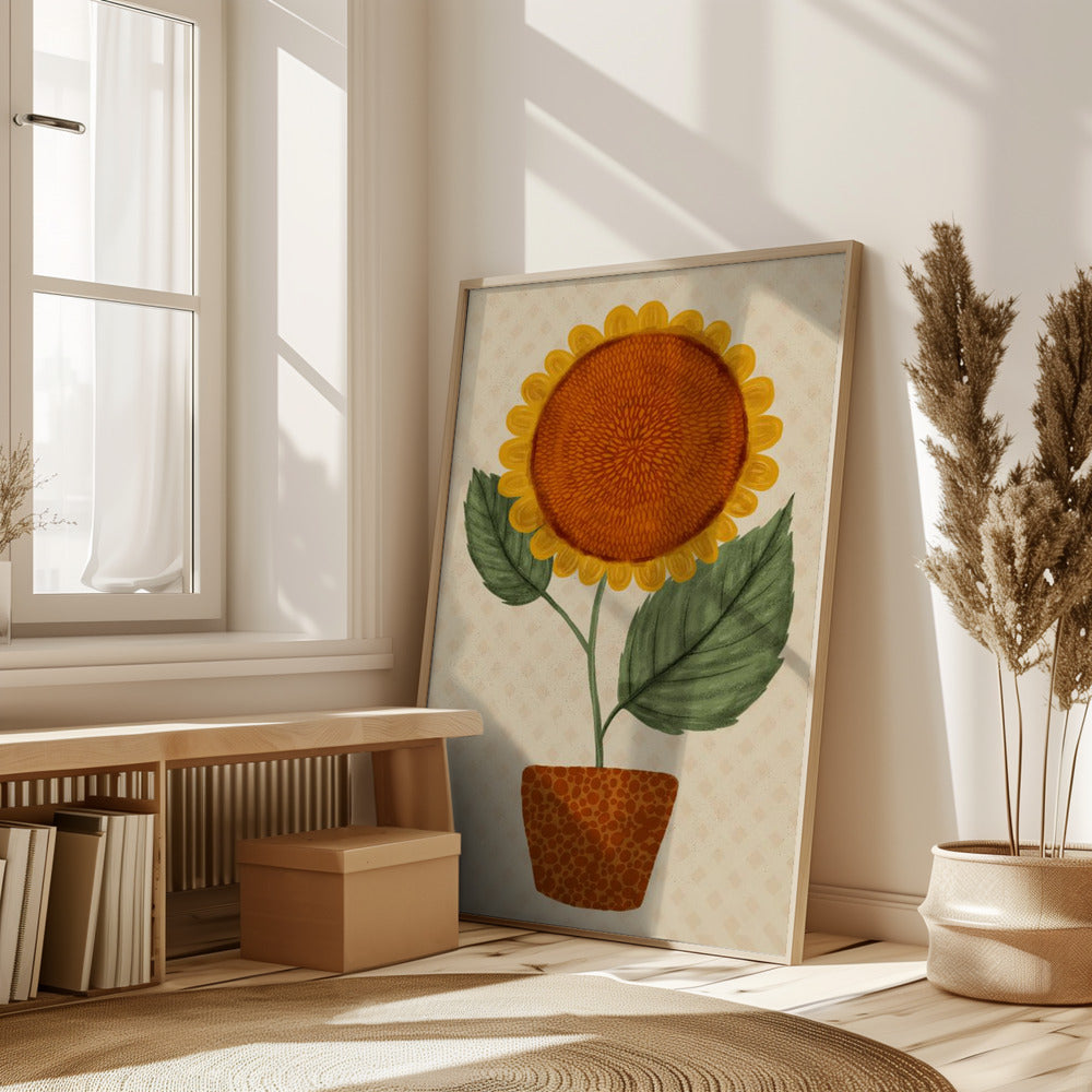 Sunflower Pot Poster