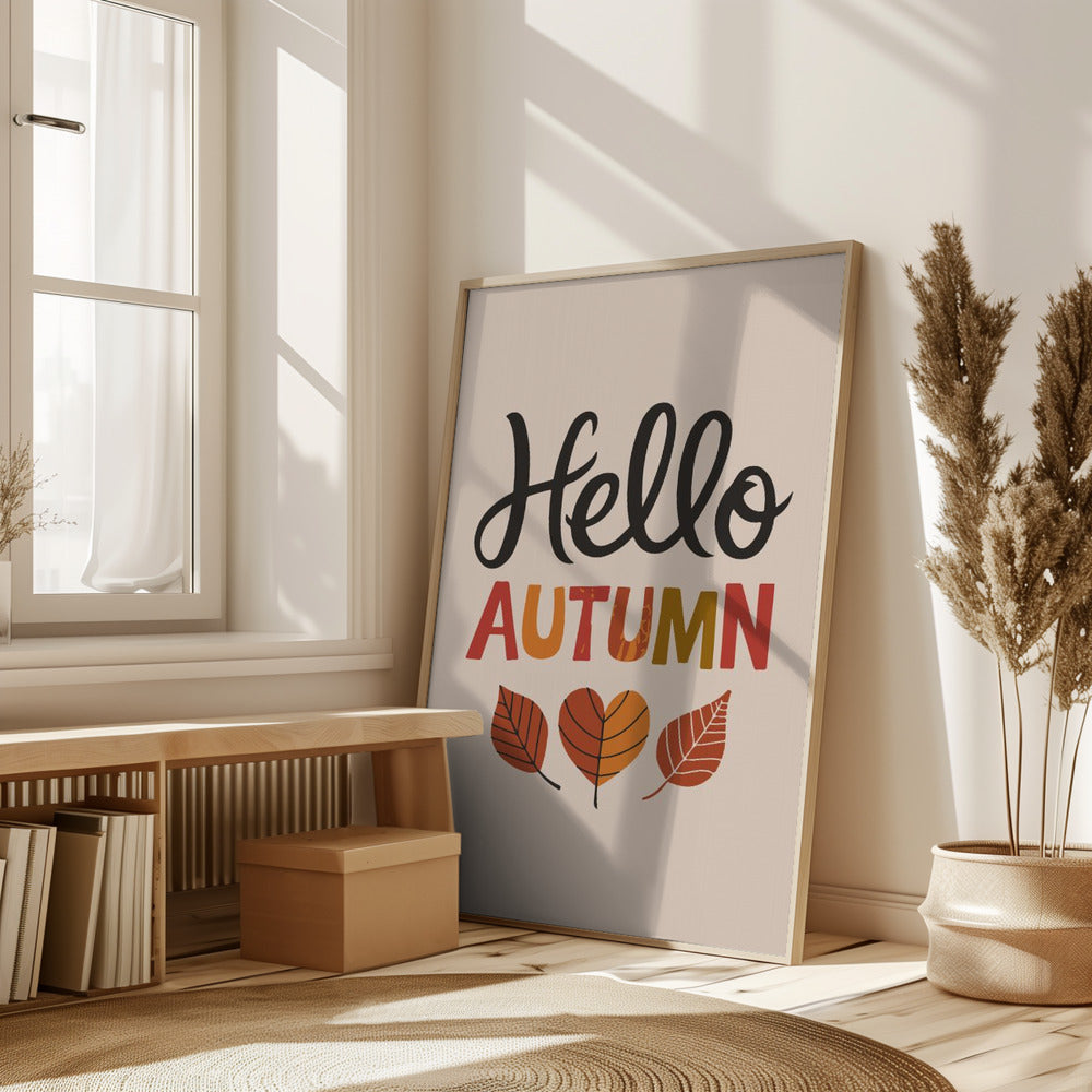 Hello Autumn Poster