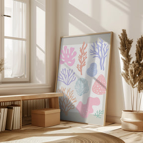 Pastel Corals Poster