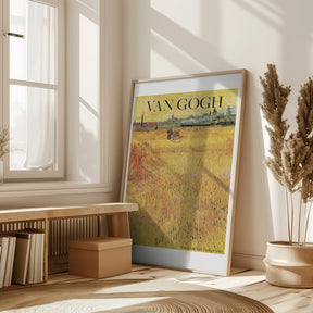 Wheat Field With View of Arles (1888) Poster