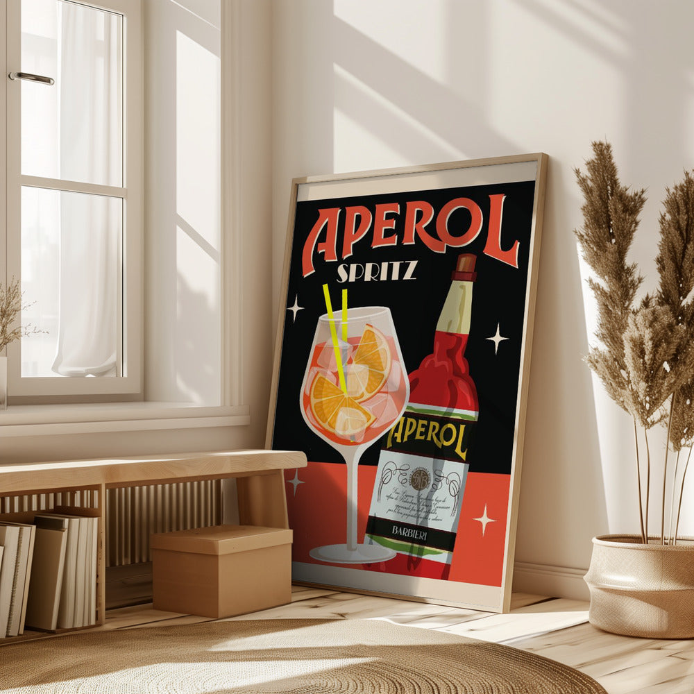 Aperol Spritz_Black Poster