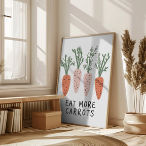 Eat More Carrots Poster