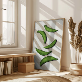 Sugar snap peas Poster