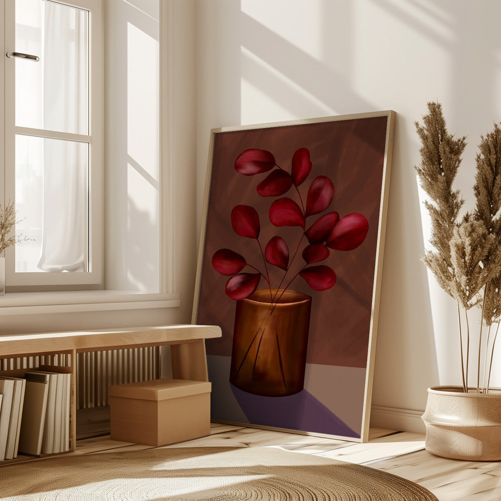 Autumn vase Poster