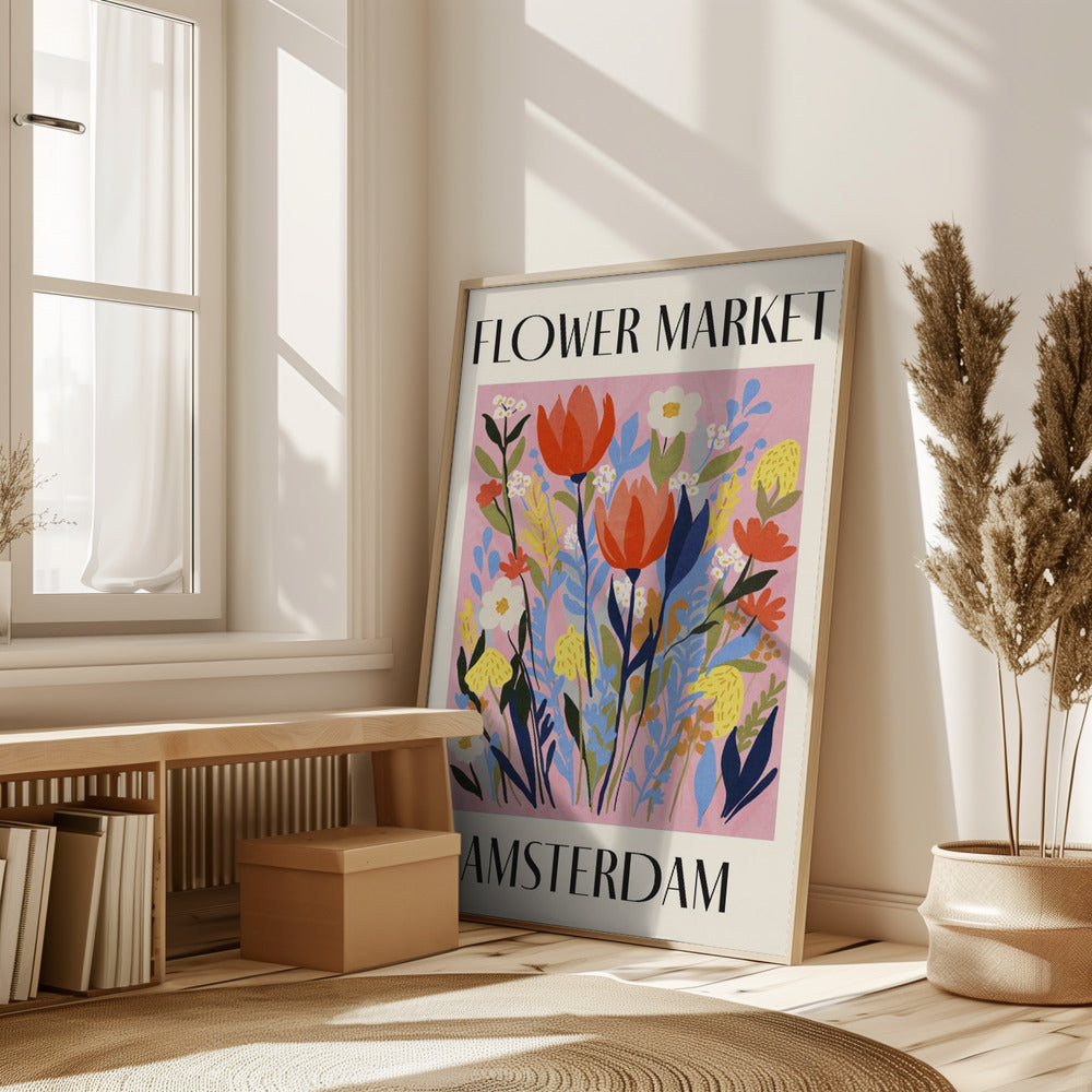 Flower Market Amsterdam Netherlands Poster