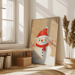 Christmas Snowman Poster