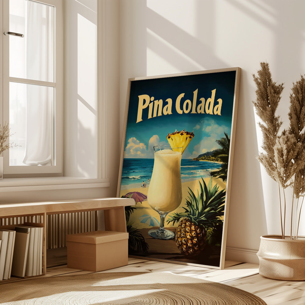 Pina Colada Vintage Poster