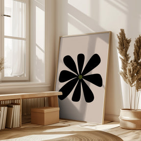 Big Flower - Black Poster