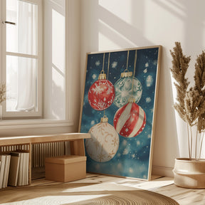 Christmas Ornaments III Poster