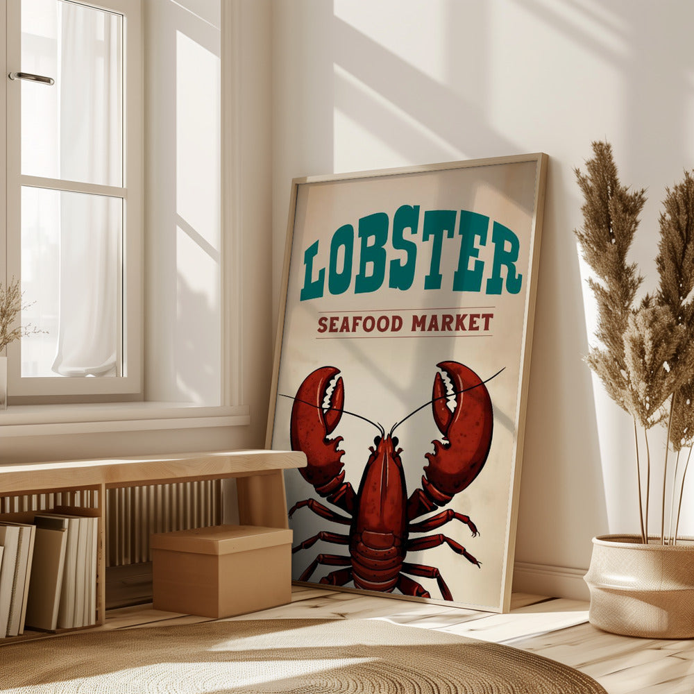 Lobster Seafood Market Poster